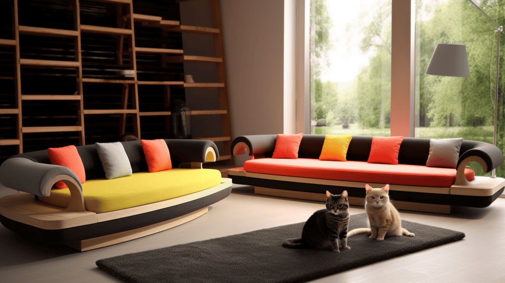 涼感貓抓布沙發